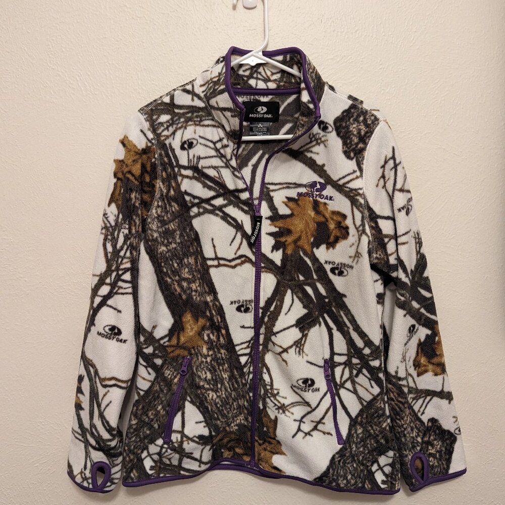 Mossy Oak Women's Fleece Camo Full Zip Jacket